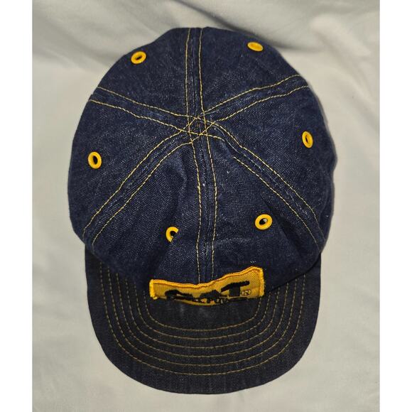 Vintage CAT Diesel Power Hat 1980s Vintage Dad Trucker Hat Denim Patch Snapback - Picture 3 of 9